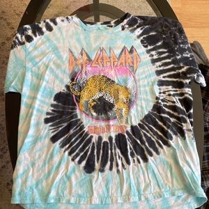 Def Leppard Tie Dye Shirt